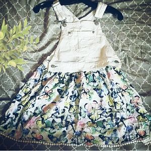 NWOT Butterfly Overall dress
